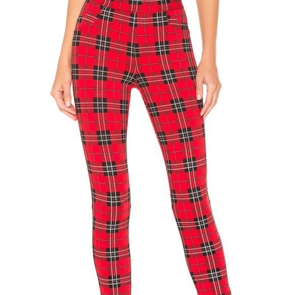 Sanctuary Pants - Sanctuary Red Plaid Grease legging